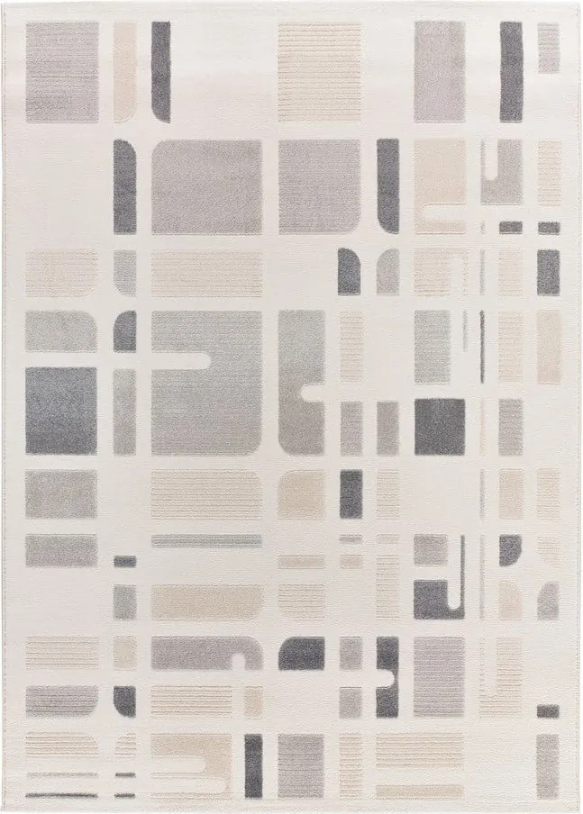 Tappeto grigio chiaro/avorio 80x150 cm Flora – Universal