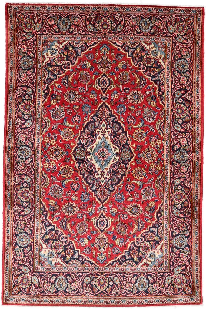 Kashan Tappeto persiano 140 x 210 (Iran) Annodato A Mano