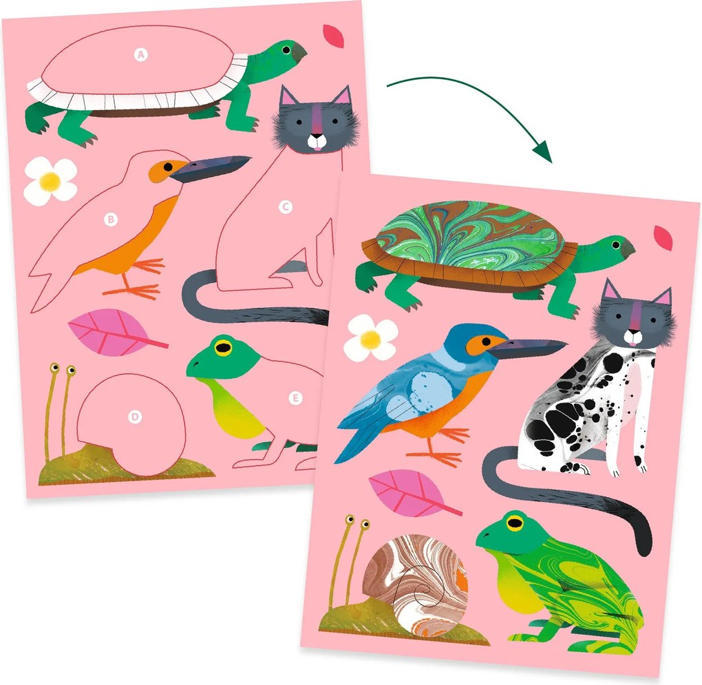 Gioco d'arte - Marmorizzare gli sticker