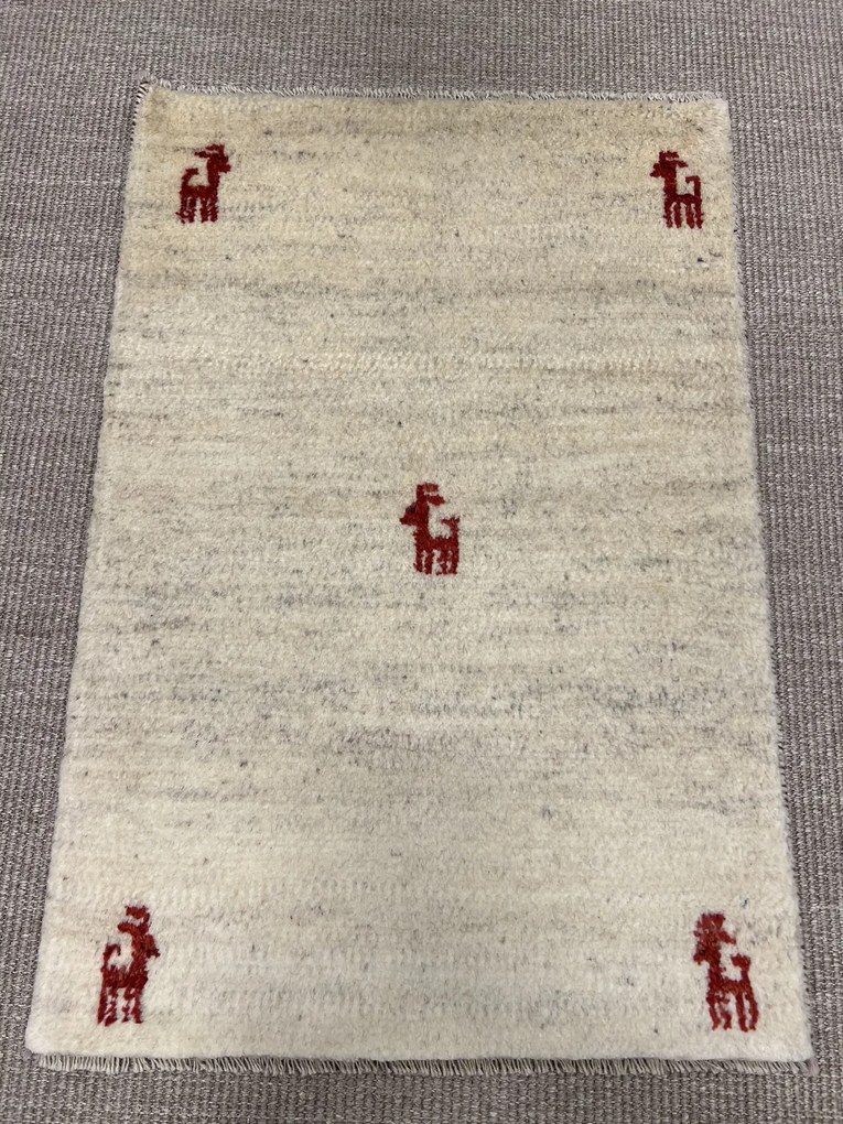 Gabbeh Tappeto persiano 60 x 90 Beige (Iran) Annodato A Mano