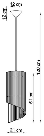 Lampadario su filo ALEXIA 1xE27/60W/230V