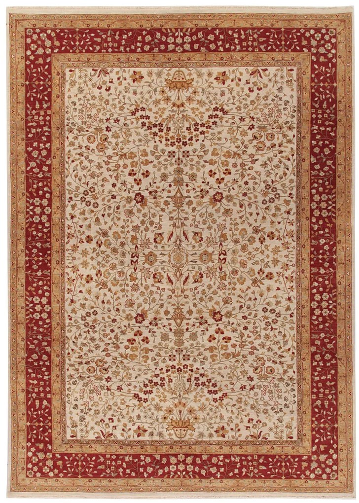 Tabriz Tappeto 200 x 280 (Indian) Annodato A Mano