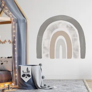 Adesivi murali arcobaleno in marrone e colori della terra | Inspio