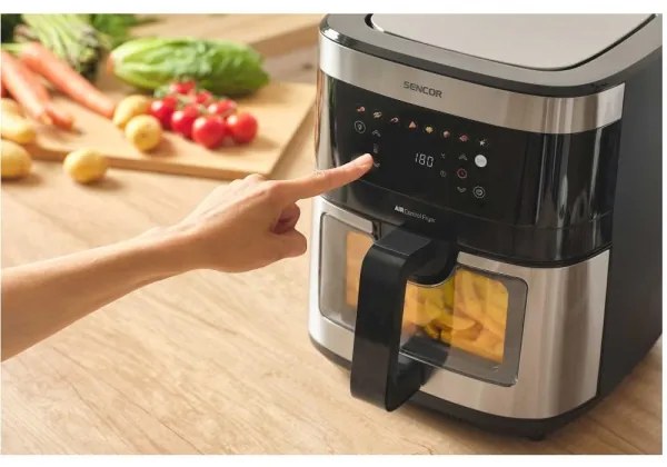 Sencor friggitrice ad aria 9 l 1700W/230V nero/cromo opaco