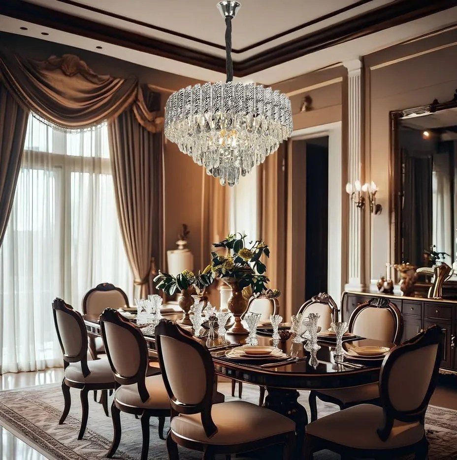 Lampada Cristal G055-CP 50cm CHROME