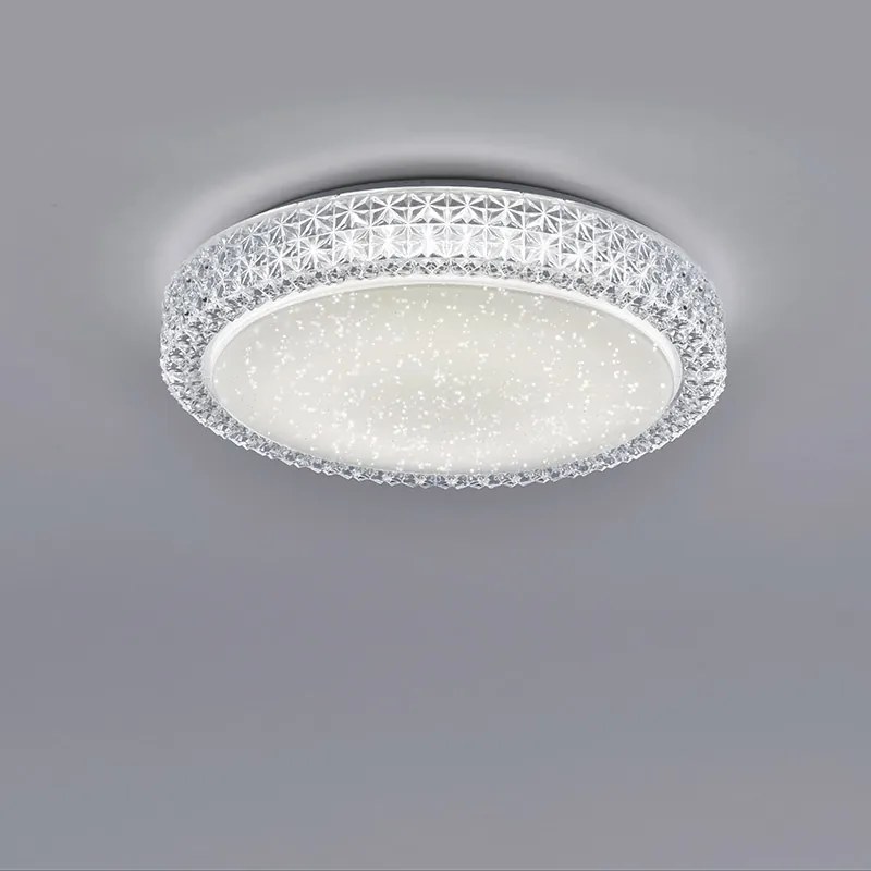 Plafoniera retrò bianco trasparente - Roda