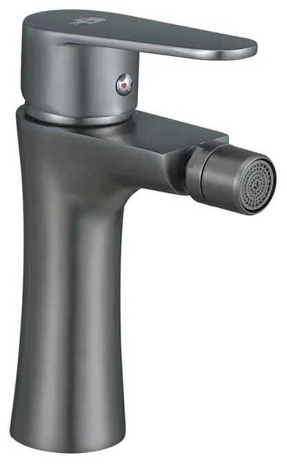 Set miscelatori lavabo e bidet nichel nero satinato serie Lizzy in ottone