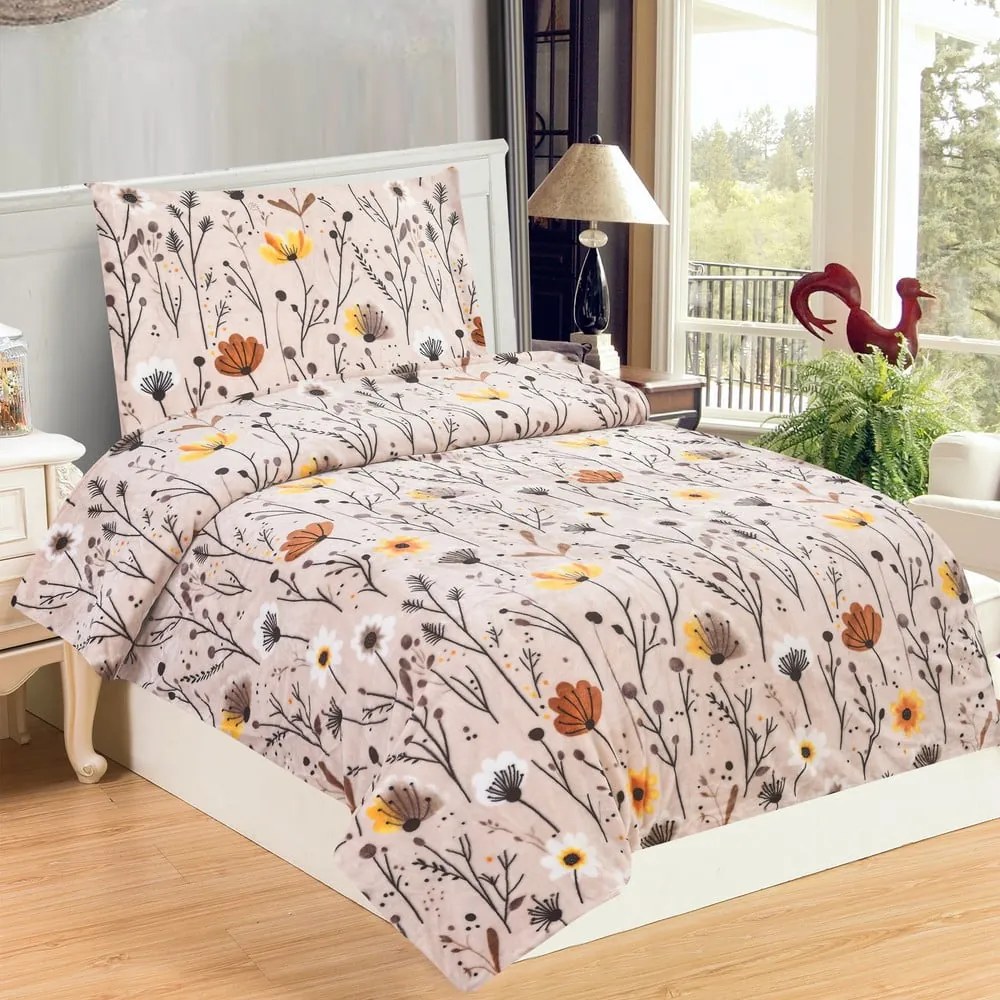 Set copripiumino e federa in micropile per letto singolo 140x200 cm Valentina – My House