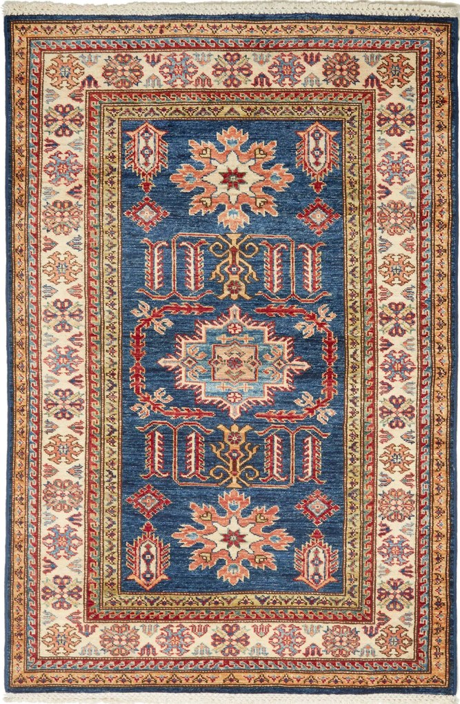Kazak Tappeto 160x100 Blu (Pakistan) Annodato A Mano