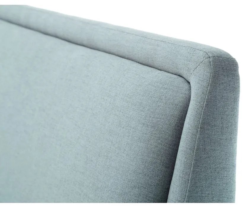 Letto matrimoniale imbottito blu/grigio con vano contenitore con griglia 160x200 cm Frieda - Meise Möbel