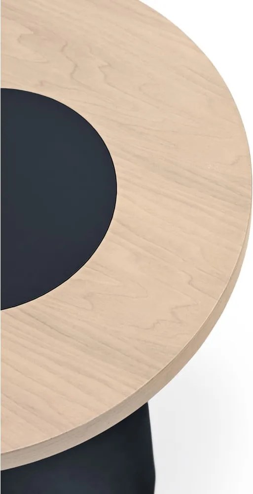 Tavolino da salotto blu/di colore naturale con effetto frassino 50x120 cm Nori – Teulat