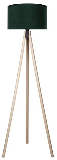 Brilagi - Lampada con piedistallo VELVET 1xE27/60W/230V beige/verde