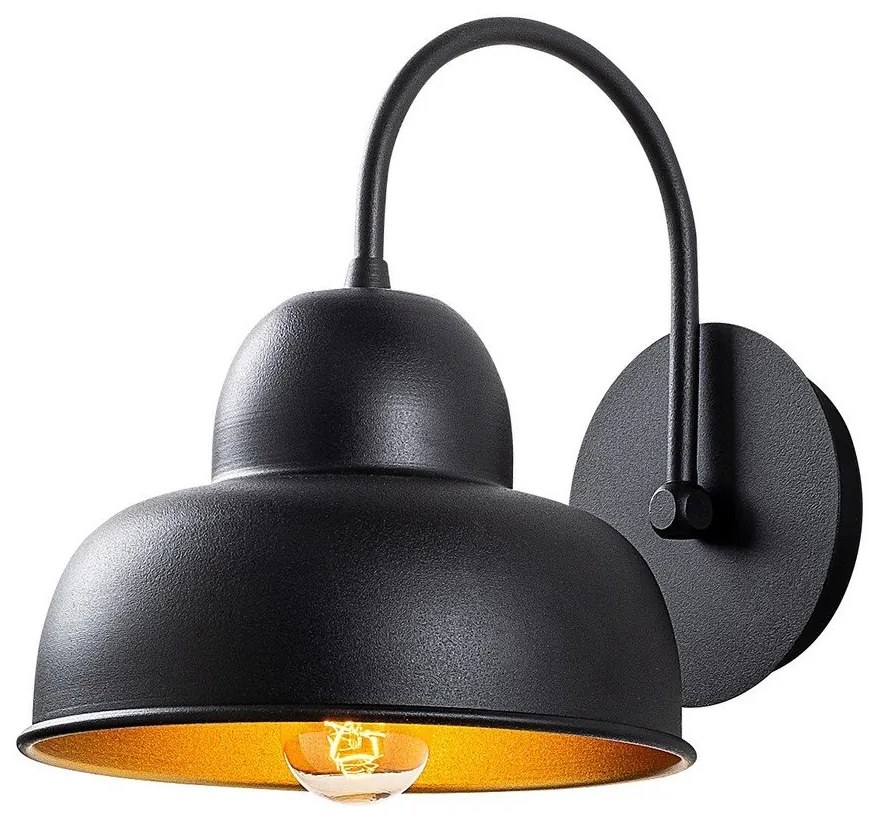 Lampada da parete nera Berceste – Opviq lights