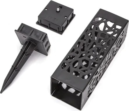 Aigostar - Lampada solare a LED 0,006W/1,2V 28,5 cm nera 3000K IP44