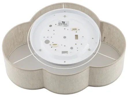 Brilagi - Plafoniera per cameretta NIMBUS MINI LINEN 2xE27/15W/230V 31x43 beige