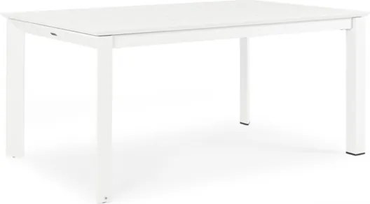 Tavolo Allungabile In Alluminio Bianco Per Esterni 100x160-240 Konnor Bizzotto