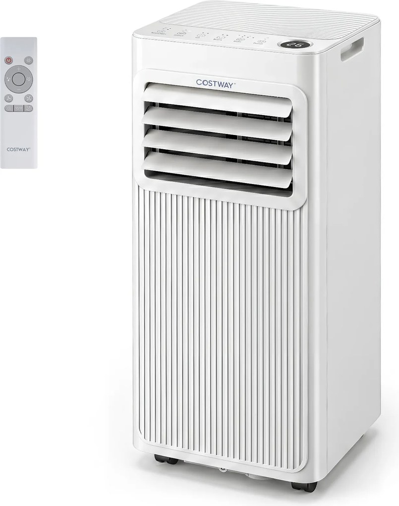 Costway Condizionatore portatile 3 in 1, Condizionatore silenzioso con raffreddamento 7000 BTU