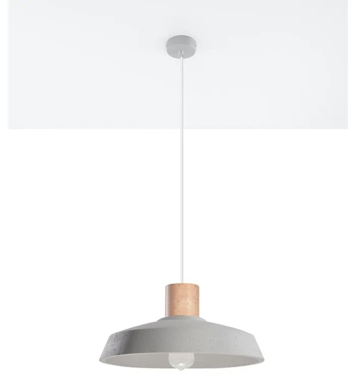 Lampadario a sospensione in Cemento Bianco AFRA E27 da interno Colore del corpo Cemento