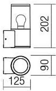 Redo 90047 - Applique per esterno FRED 1xE27/20W/230V IP54