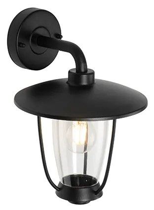 Lampada da parete esterna moderna nera - Khana