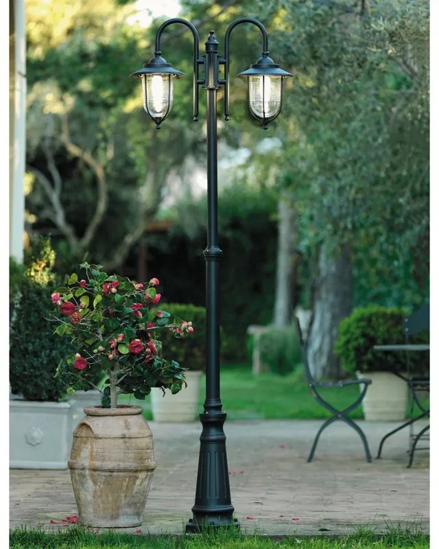 Lampione da giardino, Porto H 220 cm, ruggine, IP43