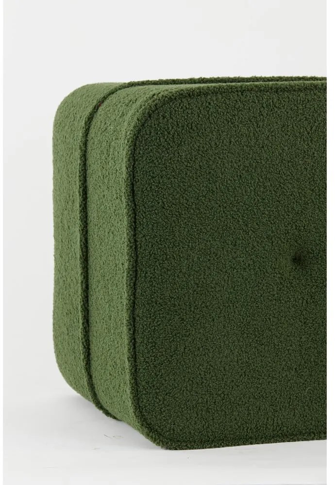 Pouf verde oliva 40x40 cm Kiki - Light &amp; Living