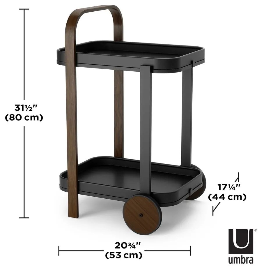 Tavolo da portata su rotelle 44x53 cm Bellwood - Umbra