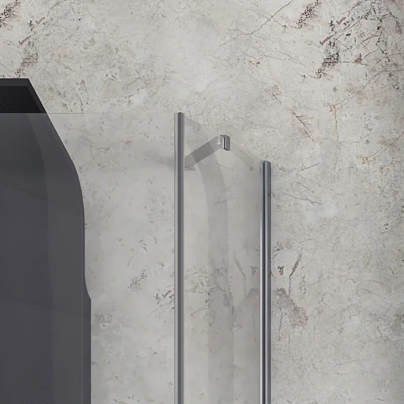 Kamalu - Cabina doccia 90x120 battente 120 e fisso 90 | KPX2800