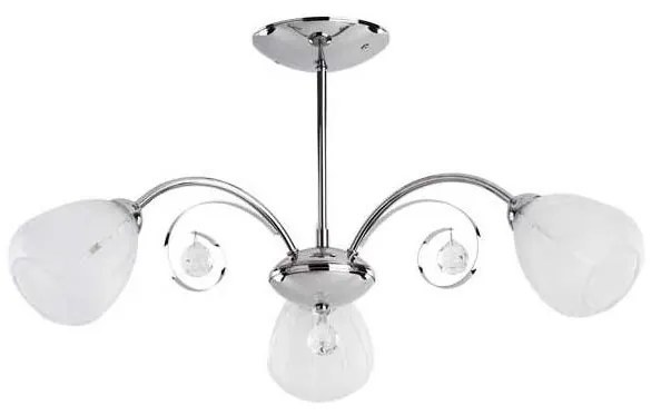 Lampadario a plafone APOLLO 3xE14/10W/230V cromo lucido