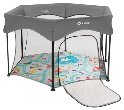 Lionelo - Recinto gioco ROEL PLUS Grigio Multicolore