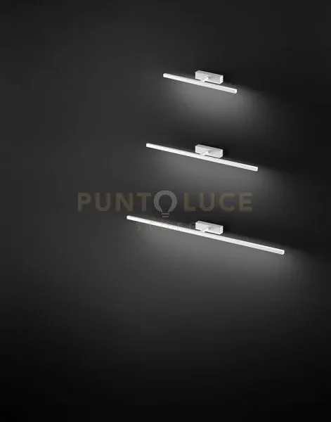 Riga applique led 24w 1680lm cct 3000k 4000k 6000k in metallo verni...