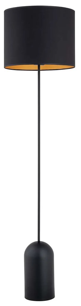 Piantana Minimal Enlil Acciaio Nero Oro 1 Luce E27 Ip20