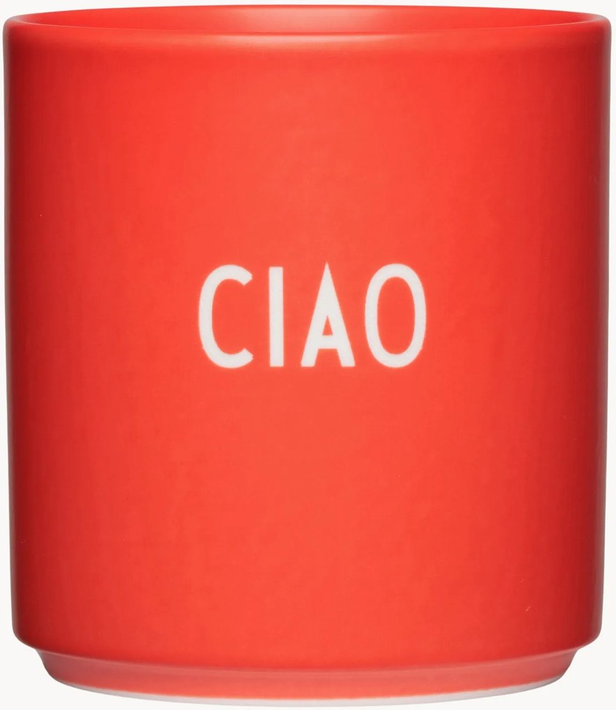 Tazza con scritta Favourite Ciao