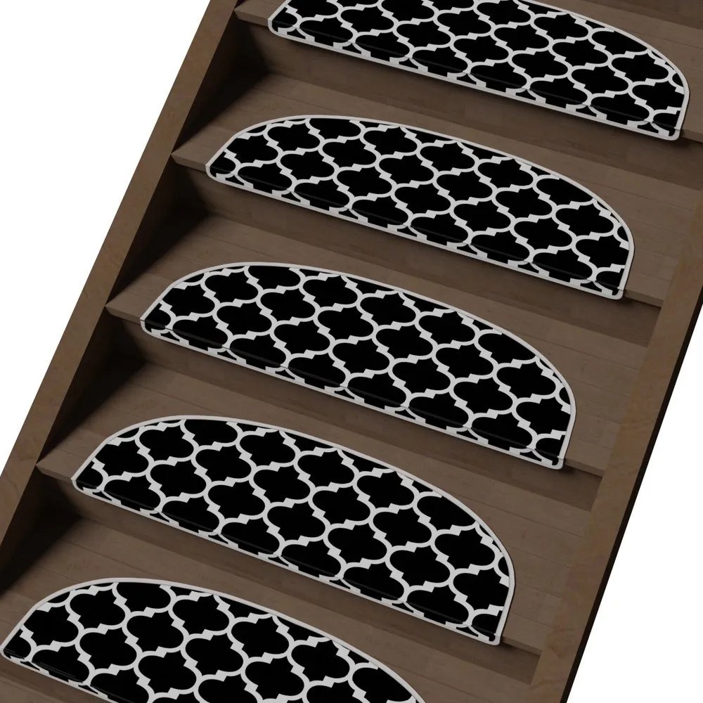 Gradini bianchi e neri in set da 16 pezzi 20x65 cm Madalyon - Vitaus