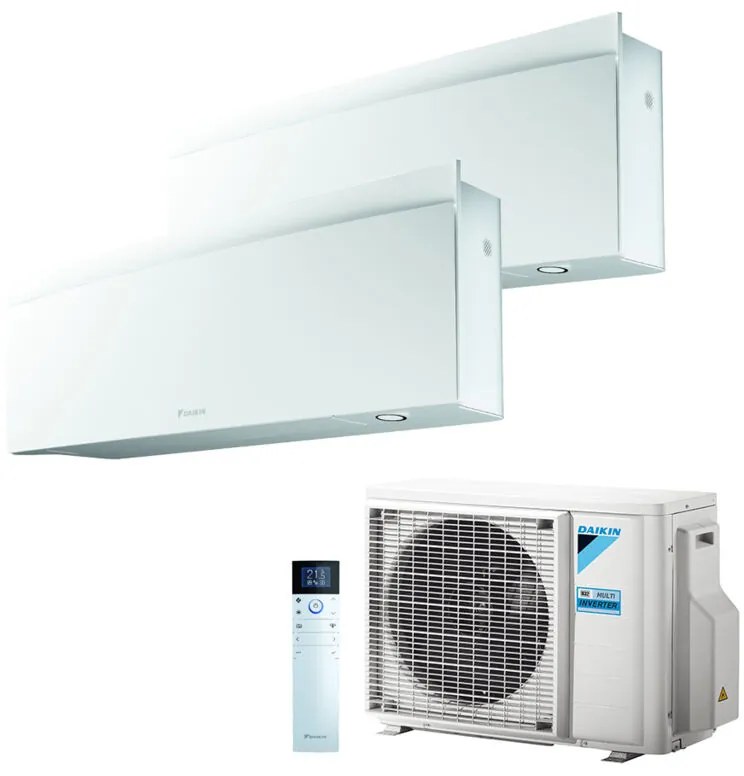 Climatizzatore Dual Split Reversibile Daikin Emura 3 A+++/A++ 9000 + 12000 BTU Inverter Wi-Fi (2MXM50A + FTXJ25AW + FTXJ35AW)