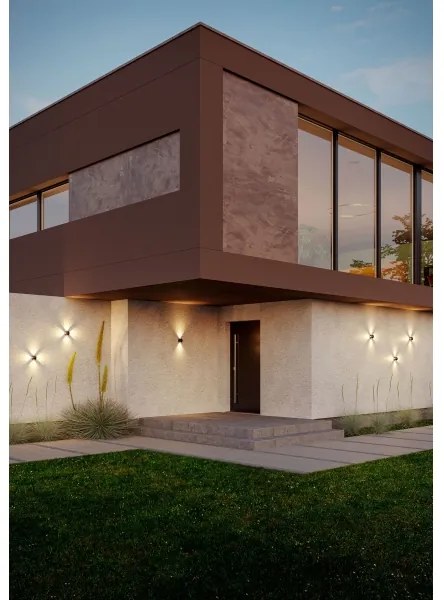 Redo 90500 -Applique a LED da esterno MILESTONE 4xLED/3W/230V IP54 antracite