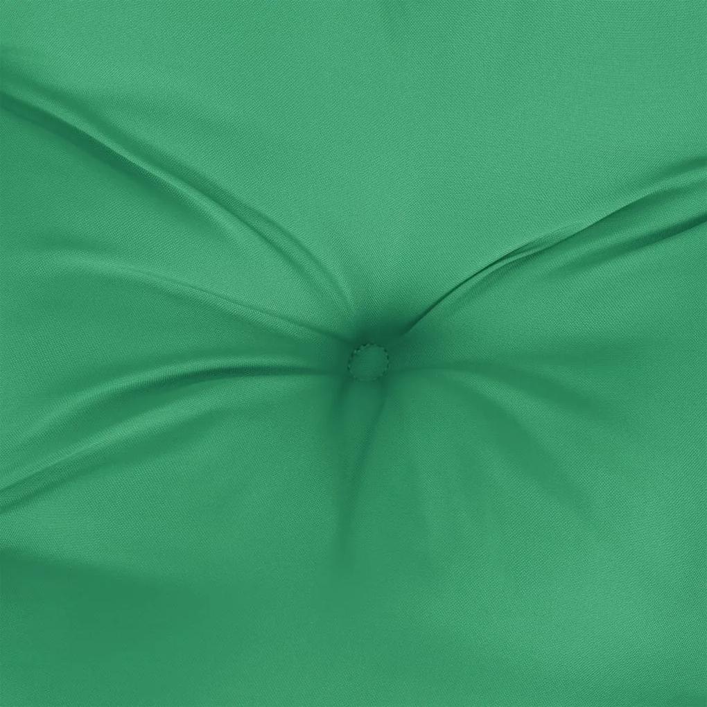 Cuscini per Sedia 4 pz 40x40x7 cm in Tessuto Oxford Verde