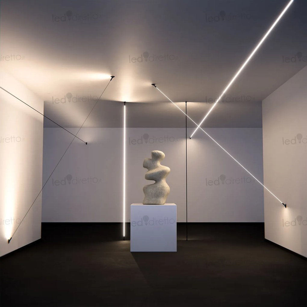 Banda 25m per Profilo Sospeso STARLINE per strisce LED Largh.16mm Nera Variante Lunghezza 25 Metri
