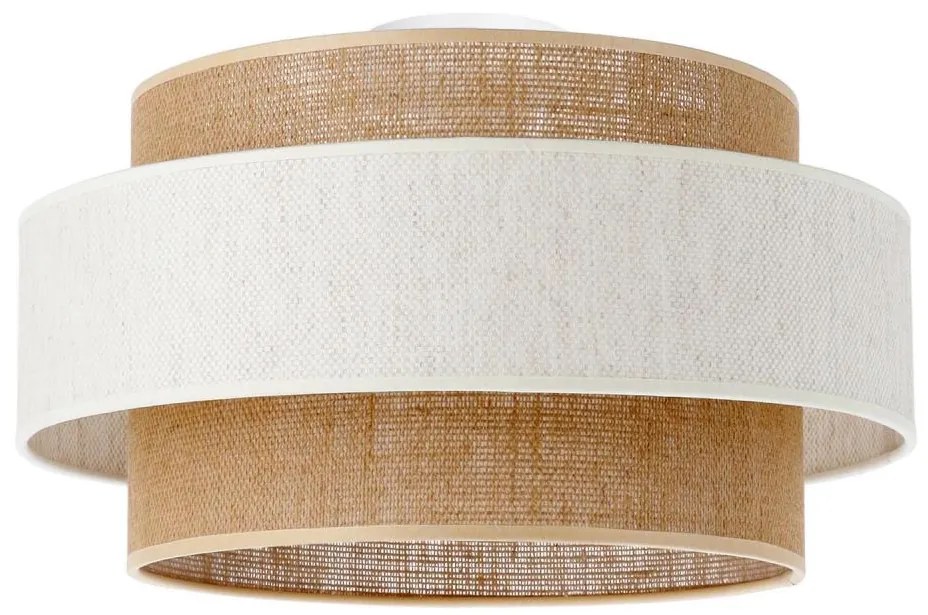 Plafoniera BOHO 1xE27/60W/230V Ø 40 cm crema/iuta