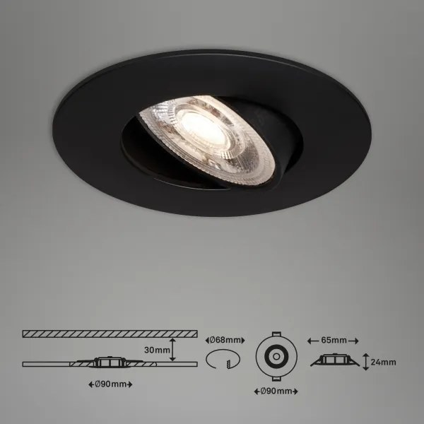 Briloner - SET 3x Lampada LED dimmerabile da bagno LED/4,9W/230V IP23