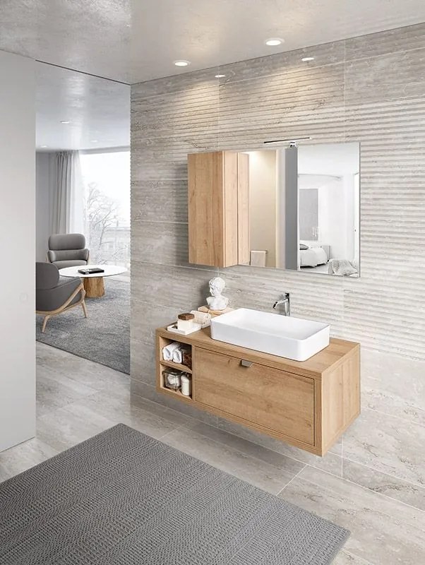 Bagno sospeso Andrea in finitura Rovere Farnia