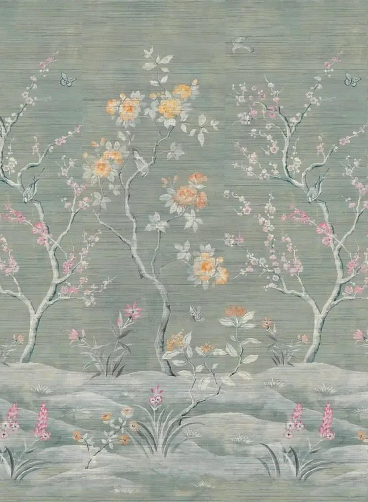 Designers Guild Wandbild Manohari Grasscloth - Blossom