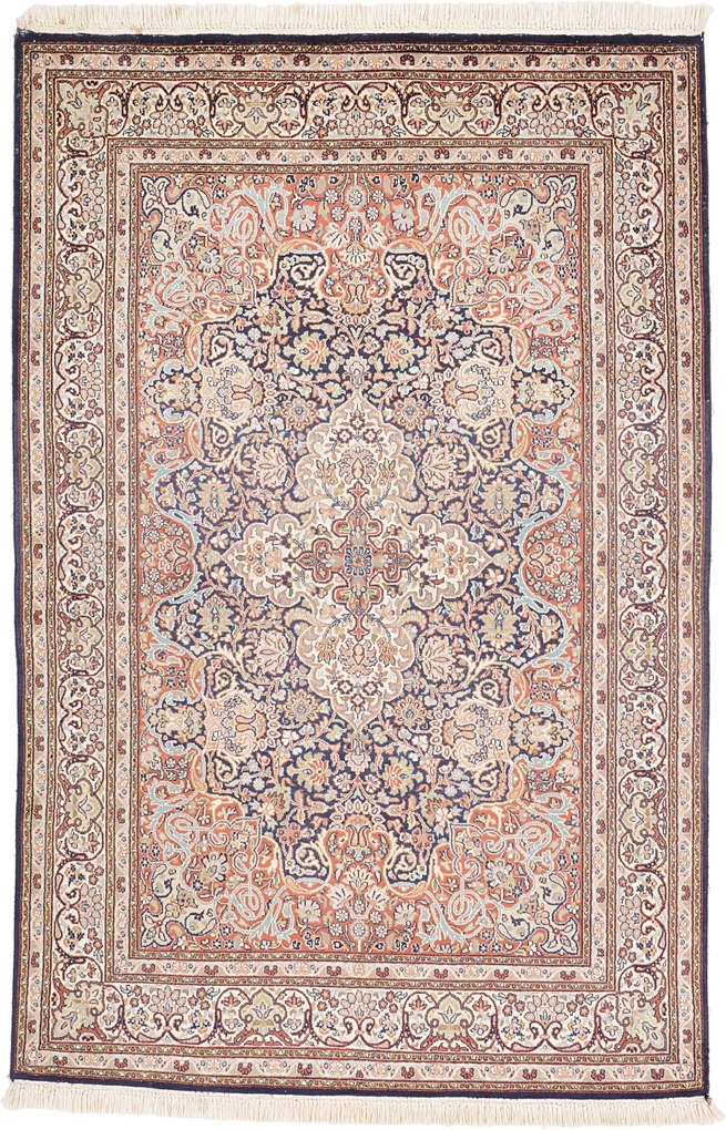 Cashmere Silk Tappeto 120 x 180 (Indian) Annodato A Mano