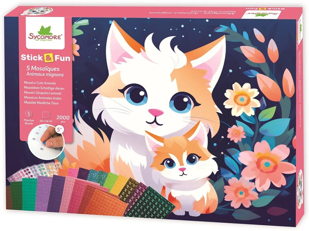 Stick & Fun - Mosaico XL - Simpatici animali