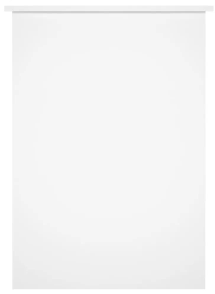 Scrivania Bianco Lucido 100x55x75 cm in Legno Multistrato