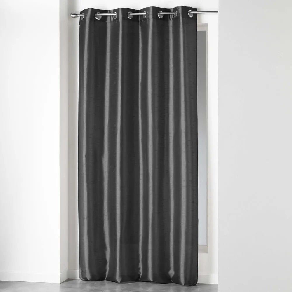 Tenda grigio scuro in microsatinato 140x240 cm Shana – douceur d'intérieur
