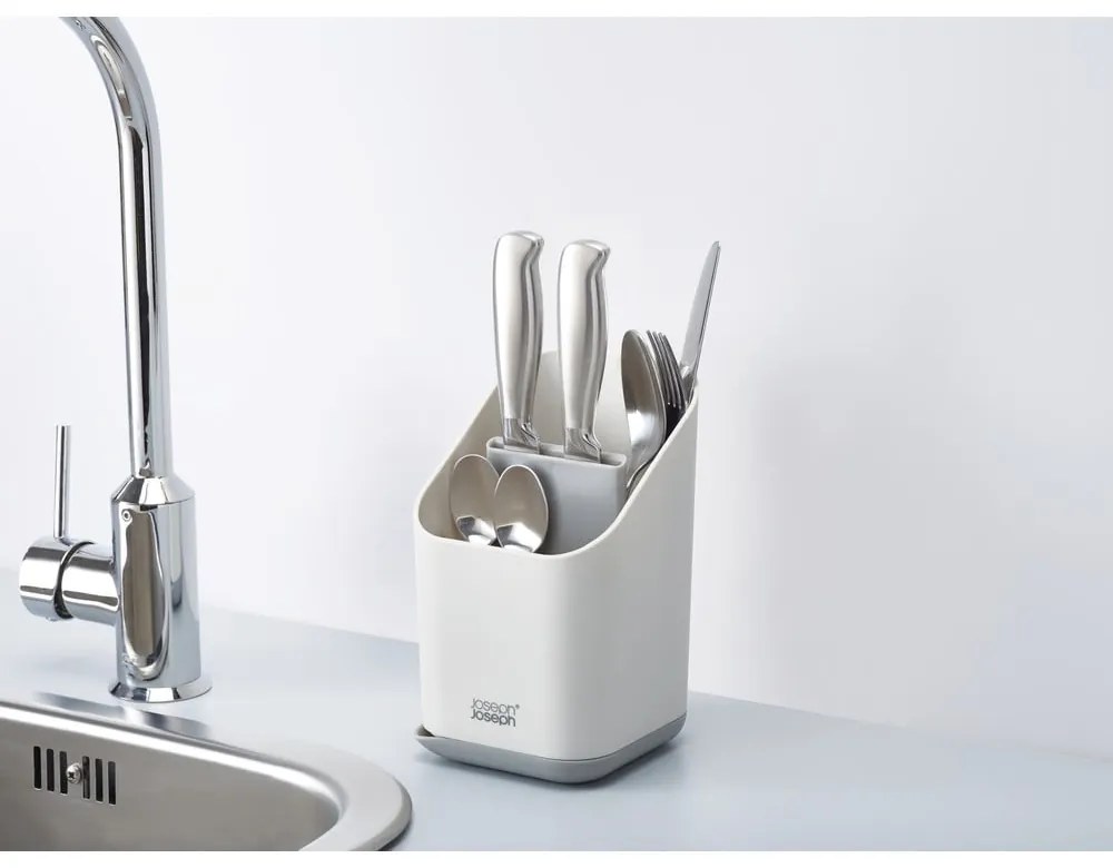 Scolaposate in plastica grigio chiaro 12x11 cm Duo - Joseph Joseph