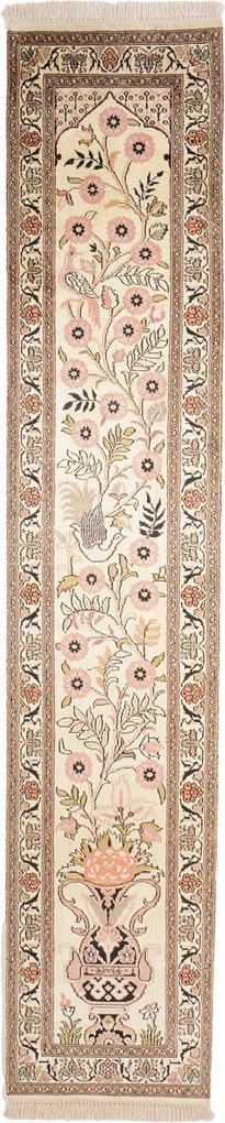 Cashmere Silk Tappeto 230 x 50 (Indian) Annodato A Mano