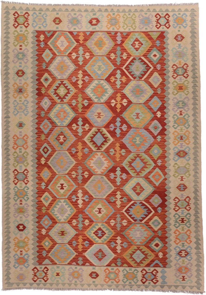 Kilim Tappeto orientale 210x300 (Afghanistan) Tessuto A Mano