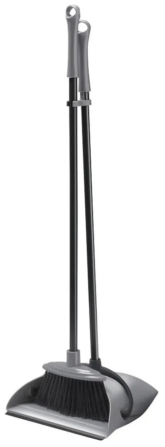 Paletta grigia e nera con manico lungo Polvere - Addis